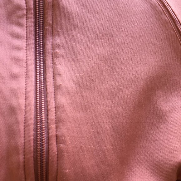 ADIDAS Dark Peach White Firebird Logo Embroidery Zip Pockets Track Jacket - Picture 13 of 16